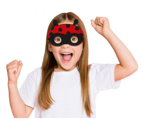 Maska filcová - škraboška Beruška