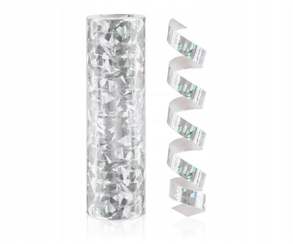 Serpentýna hologram 4m stříbrná