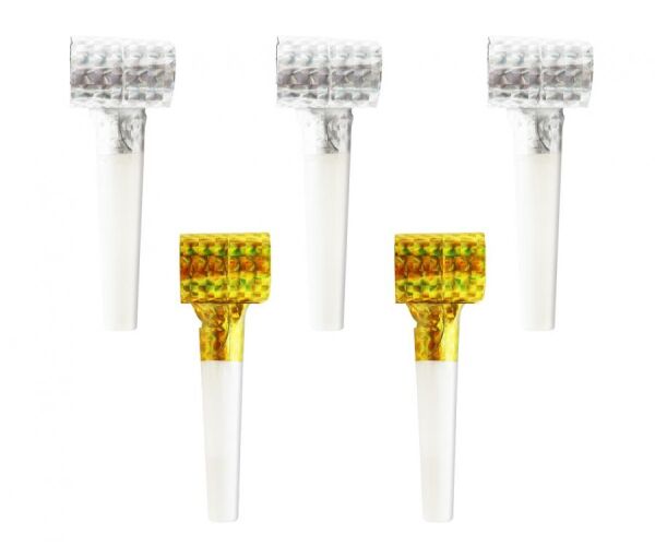 Frkačka 5 ks zlaté a stříbrné hologram