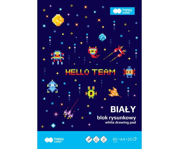 Blok na kreslení A4 PIXI 80g/m2 20 archů