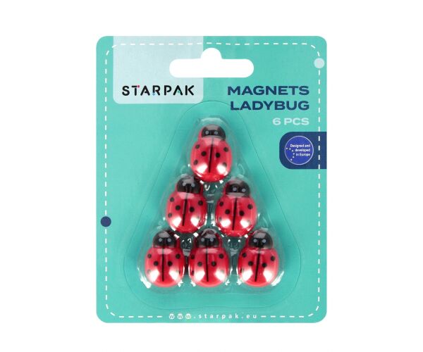 Magnety beruška 25 mm 6 ks