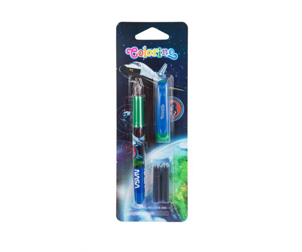 Pero na bombičky COLORINO NASA na blistru + bombičky 2 ks