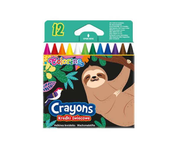 Voskovky COLORINO WILDKID 12 barev