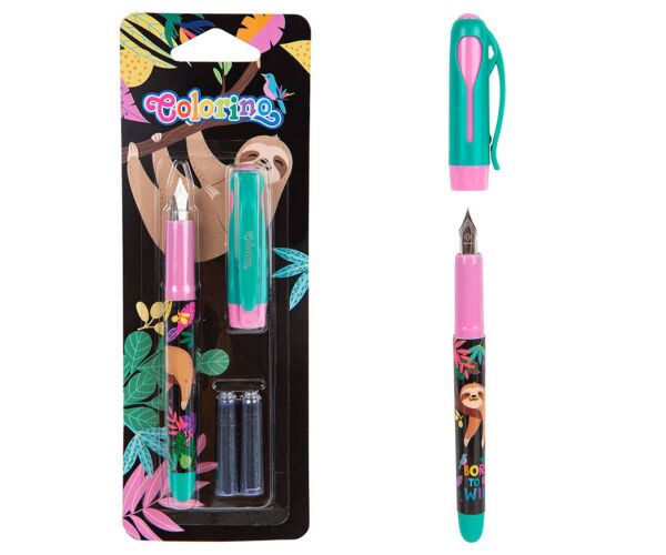 Pero na bombičky COLORINO WILDKID na blistru + bombičky 2 ks