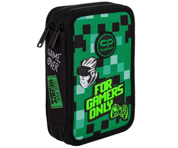 Penál 2 zipy Jumper Game Zone - vybavený