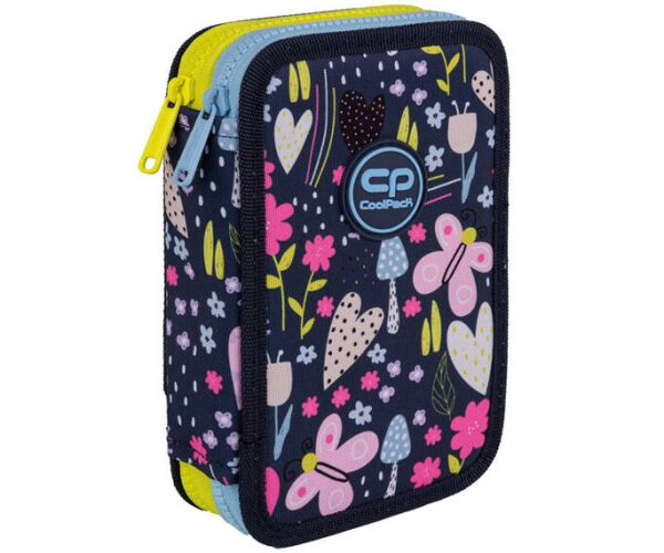 Penál 2 zipy Jumper In the garden - vybavený