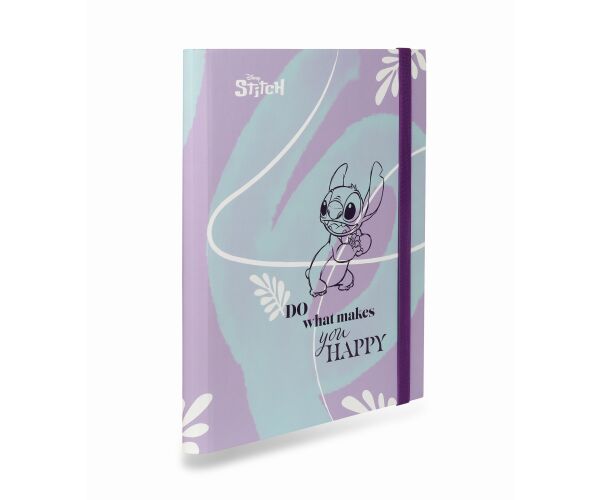 Desky na sešity A4 s širokou gumou - Stitch pastel vzor 3