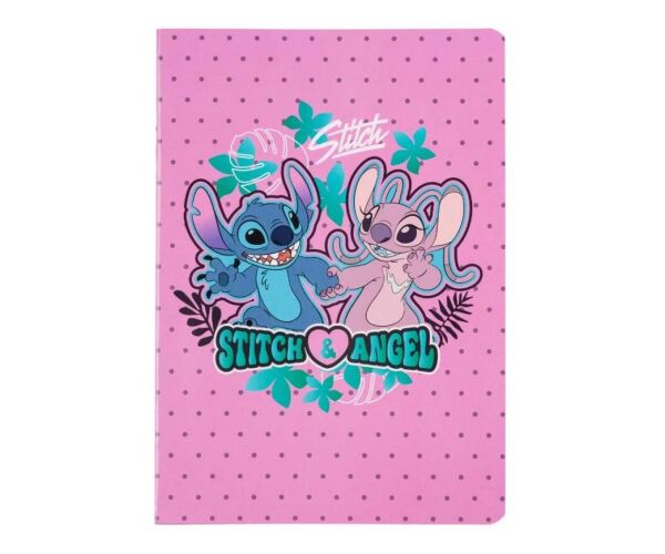 Sešit A5 32 listů Stitch blue vzor 3 linka