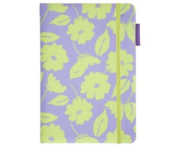 Designový notes A5 Flores LILA - linka