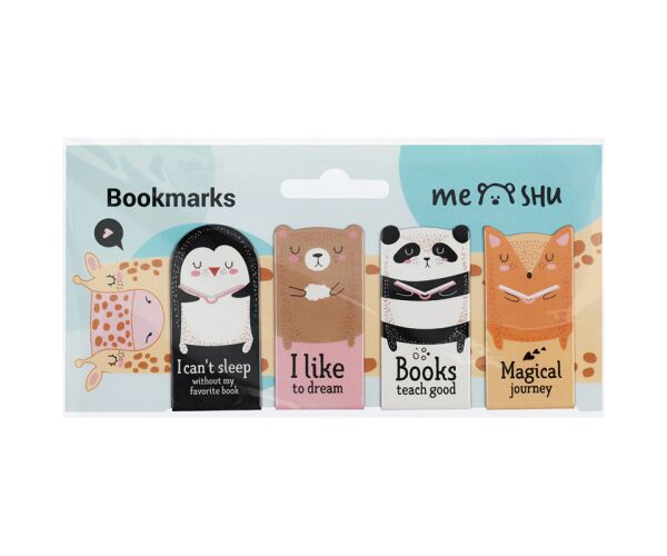 Magnetické záložky MESHU 4ks Book Lovers