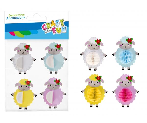 Samolepka HARM 3D - Ovečky 4 ks