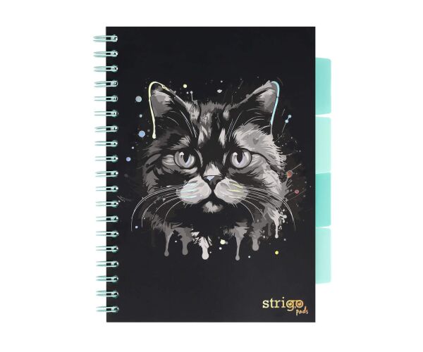 Blok Strigo B5/100l 80g Kočka spirála s rozřaďovačem