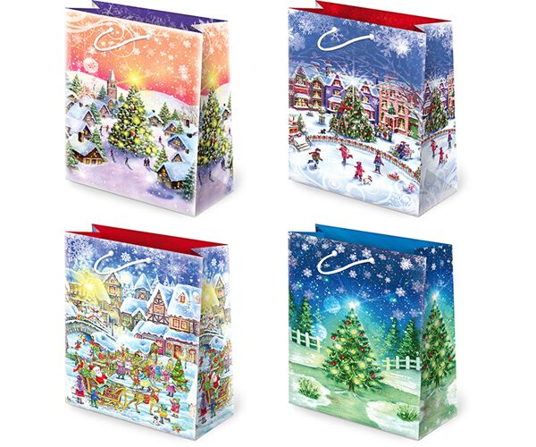 Vánoční papírová taška T-2L sestava 45