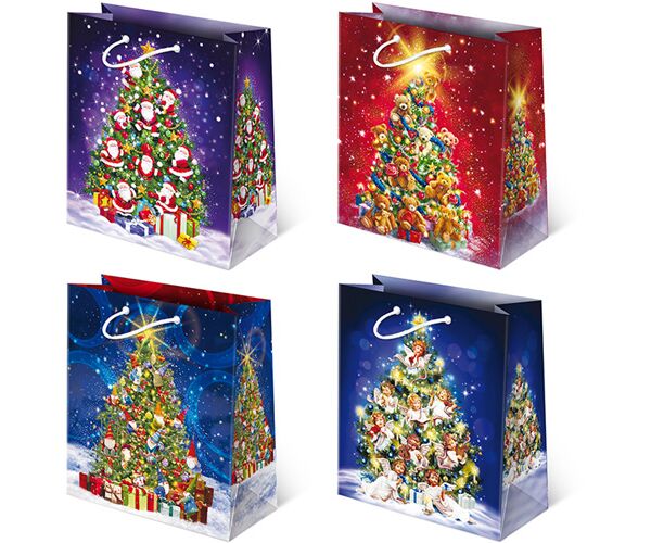 Vánoční papírová taška T-8L sestava 45