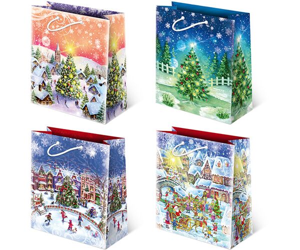 Vánoční papírová taška T-8L sestava 46