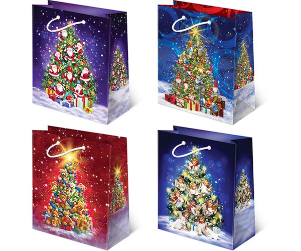 Vánoční papírová taška XL sestava 45
