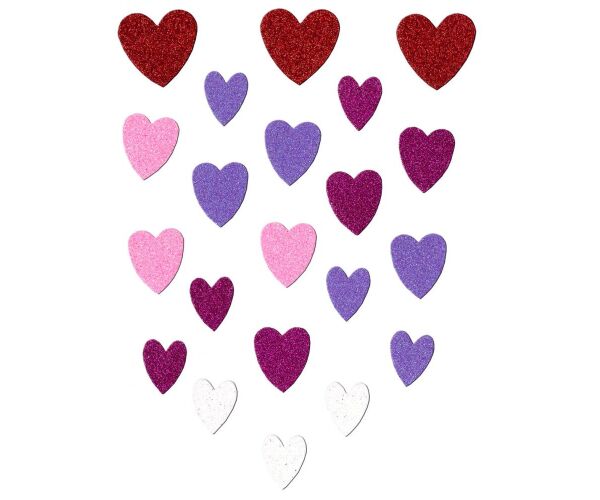 Pěnová samolepka - srdce PVW 06