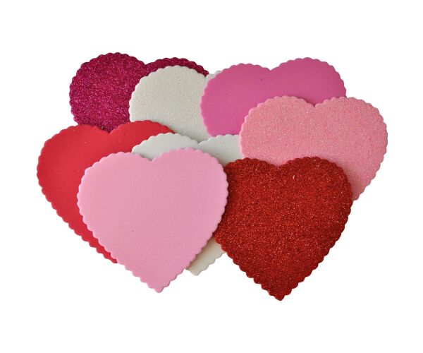 Pěnová samolepka - srdce PVW 08