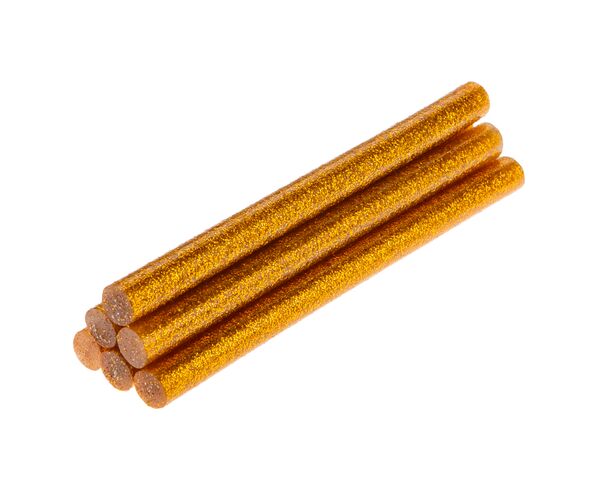 Lepící tyčinka s brokátem zlatá 7mm