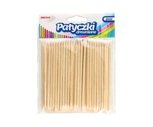 Dřívka natur oboustranná 11,4 cm 50 ks