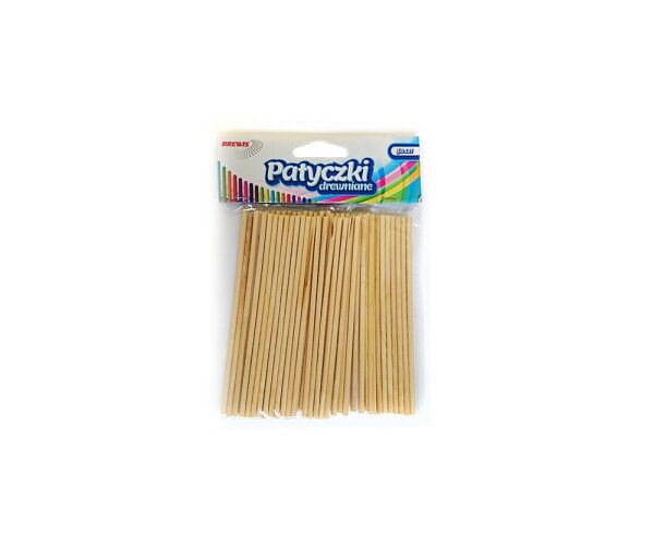 Dřívka natur - špejle krátke 0,3 x 11 cm 50 ks