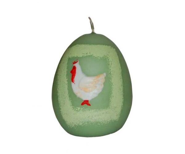 Velikonoční svíčka ve tvaru vajíčka