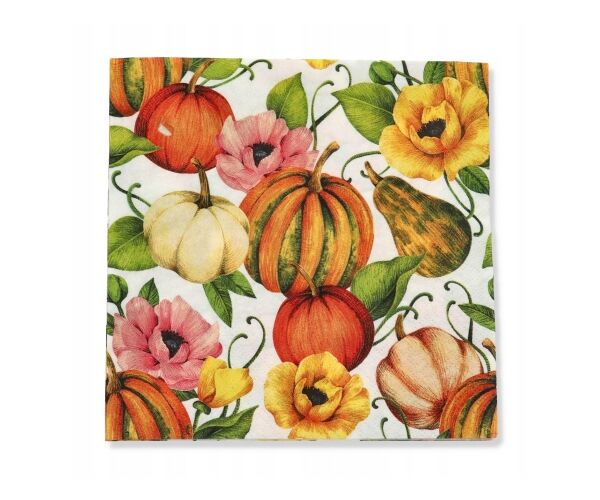 Ubrousky PAW TETE L (20ks) Pumpkins and Poppies