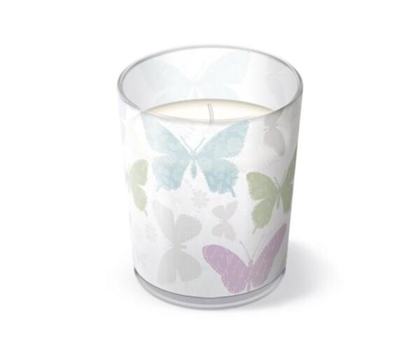 Svíčka ve skle Soft Butterflies