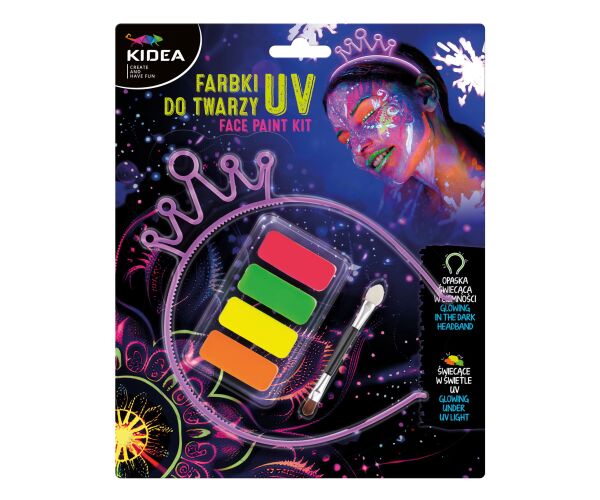 Barvy na obličej UV s korunkou