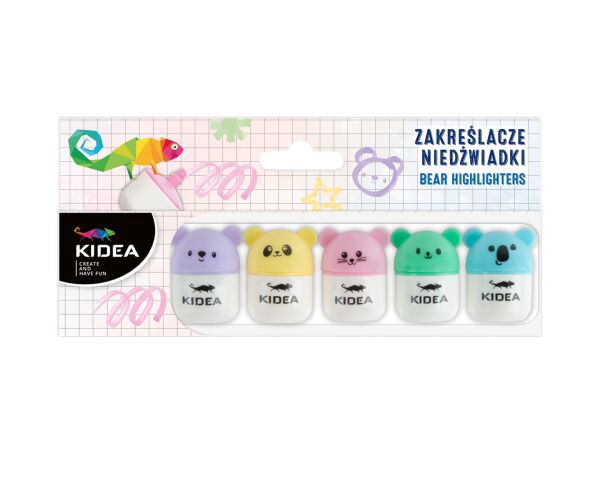 Zvýrazňovače MINI Medvědi 5 barev