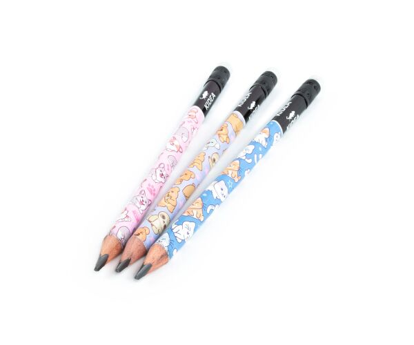 Tužka JUMBO trojhranná s potiskem a s gumou