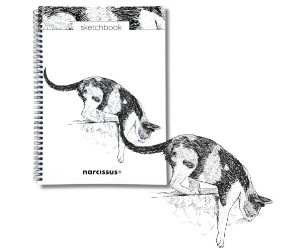 Skicovací notes A4 SP 60l čistý Kočka