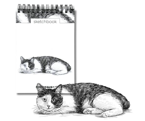 Skicovací notes A6 SP 60l čistý Kočka