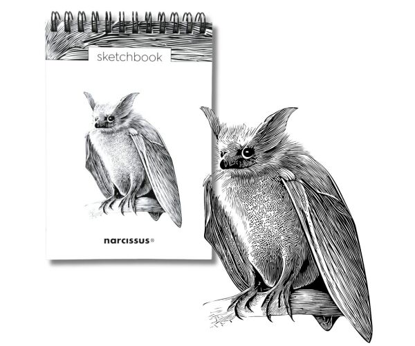 Skicovací notes A6 SP 60l čistý Netopýr