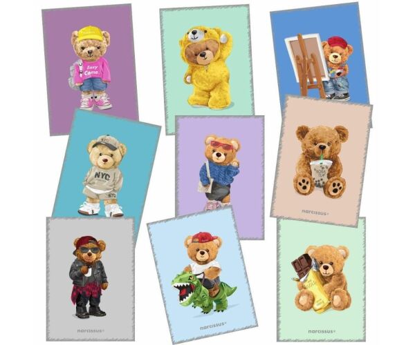 Sešit A5 60 listů PP čtvereček TEDDIES