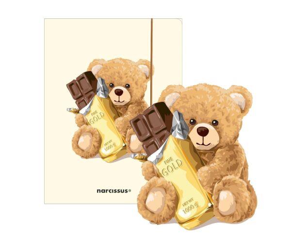 Desky s gumou A4 Teddies a Medvídek s čokoládou