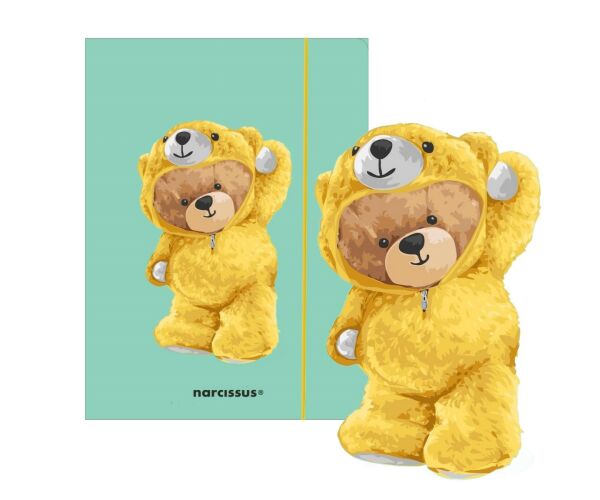 Desky s gumou A4 Teddies a Medvídek v teplákovce
