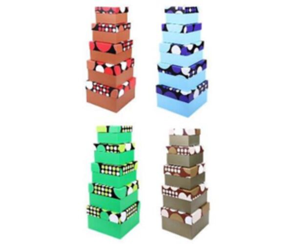 Dárková krabice čtverec sada 5 ks