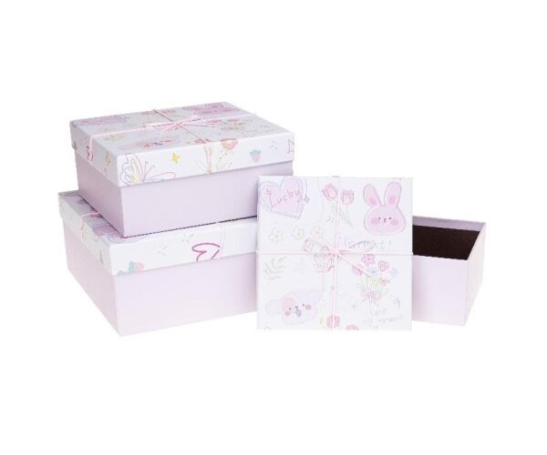 Dárková krabice PUD-24085-KW pastel sada 3ks