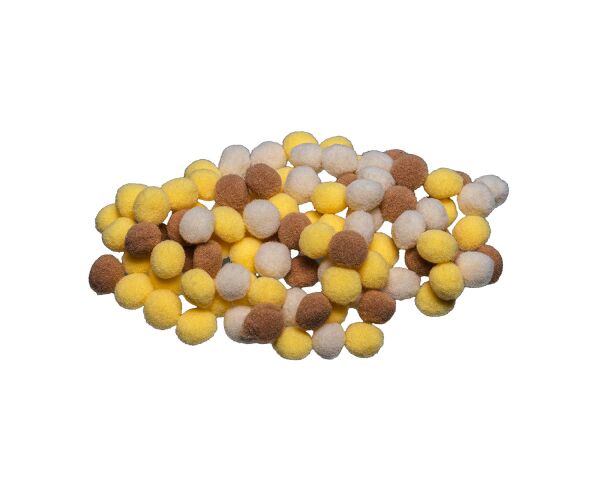 Bambule 10 mm béžový mix100 ks