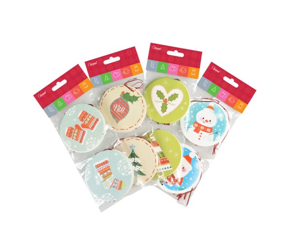 Vánoční jmenovky na dárky 16 ks