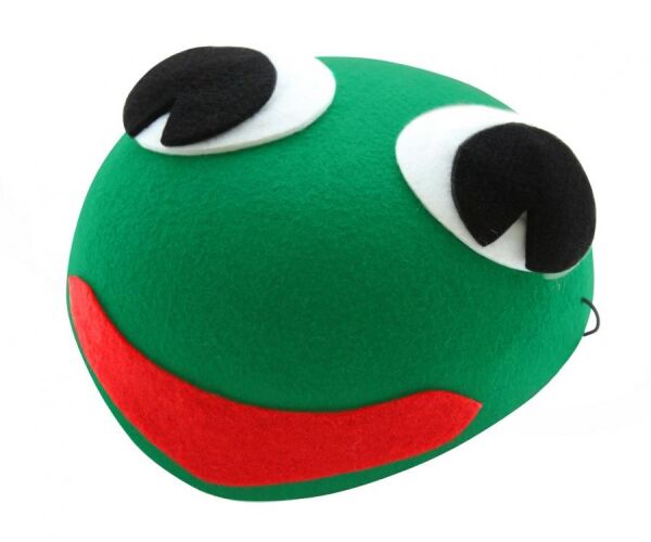 Párty čepice filcová Žabka