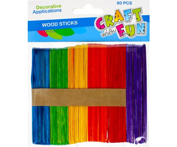 Dřívka barevné 11,5 cm 60 ks