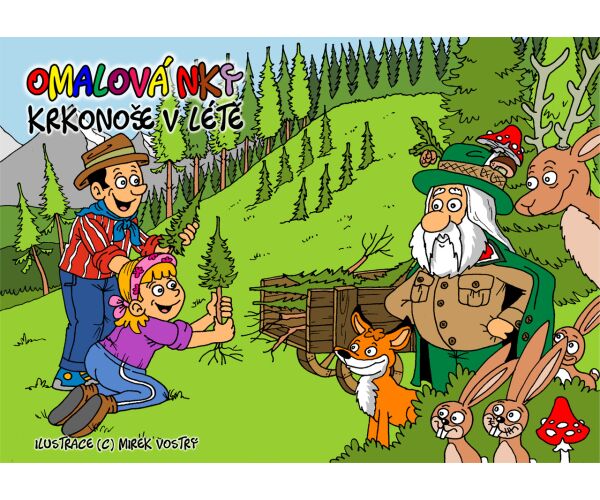 Omalovánky A5 - Krkonoše v letě