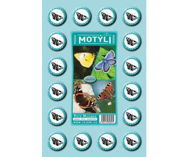 Pexeso A4 - Motýli