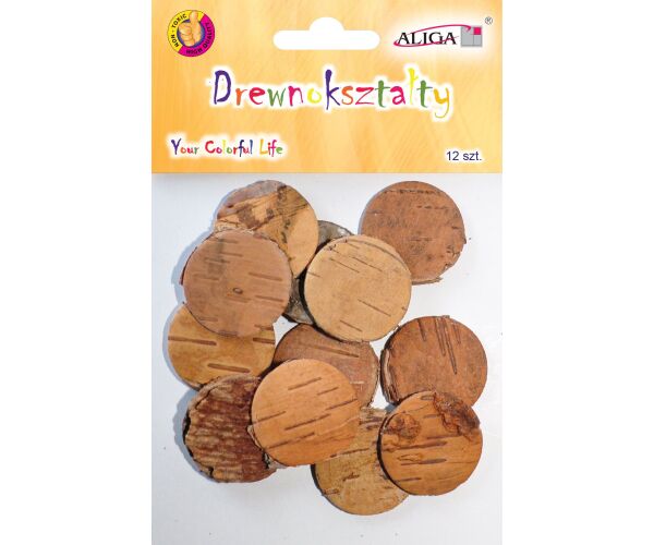 Dřevěné kolečka 12 ks