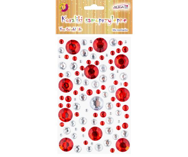 Kamínky samolepící - krystaly na blistru