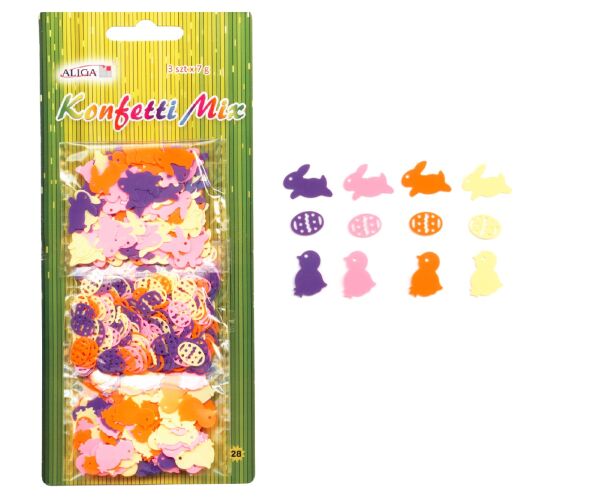 Konfetti 3 x 7 g velikonoční tvary