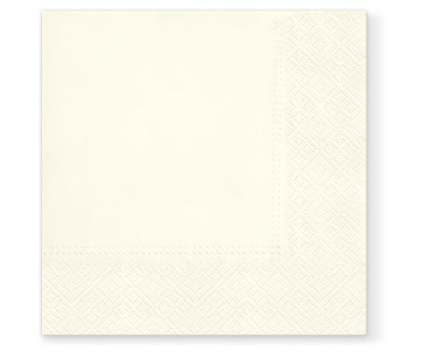 Jednobarevné papírové ubrousky bílé 50 ks