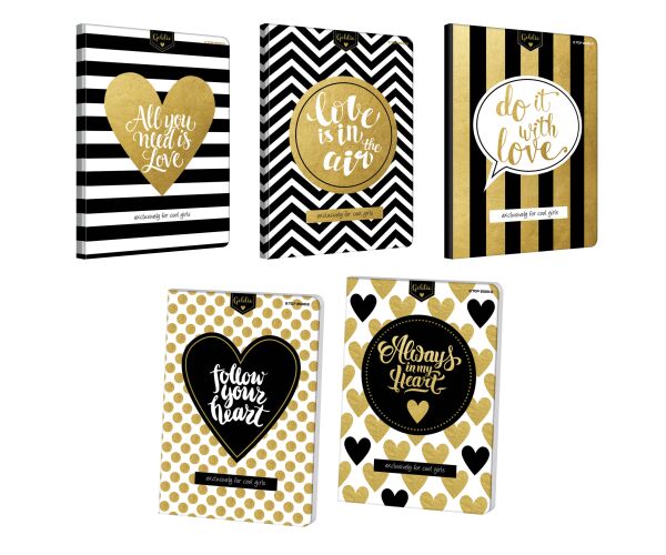 Sešit A5 80 listů Goldie link.